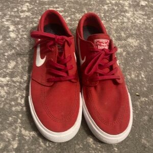 Nike Red Canvas Sneakers